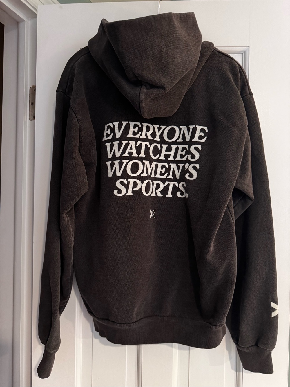 Together Black Hoodie with White Statement Graphic